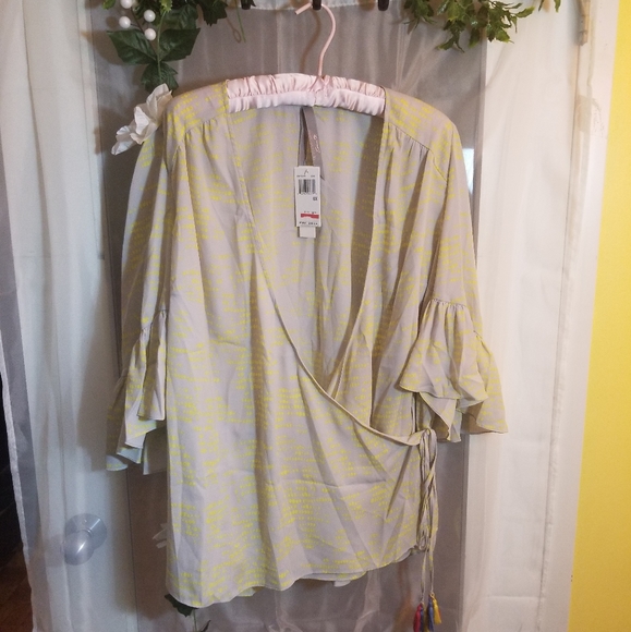 Seven7 Melissa McCarthy Womens Plus Tasseled Bell - Picture 3 of 8